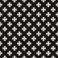 Simple floral pattern. Black and white repeat design for textile, decor, fabric, carpet