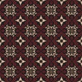 Simple flower motifs on Tradisional batik design with red brown color design Royalty Free Stock Photo