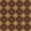 Simple flower patterns on fabric Indonesian batik with elegant brown color design