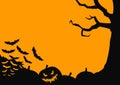 Simple frame for halloween graphics