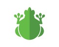 simple frog icon logo template