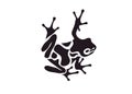 Simple frog vector illustration logo