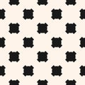 Simple funky style vector seamless pattern with square crosses Royalty Free Stock Photo