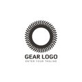 Simple Gear Logo vector design