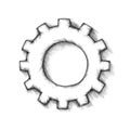 Simple gear wheel with shadow