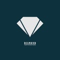Simple gem logo icon Royalty Free Stock Photo