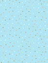 Simple Geometric Dotted Vector Pattern. White, Gold, Brown and Yellow Tiny Dots .