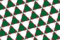 Simple geometric pattern in the colors of the national flag of Algeria Royalty Free Stock Photo