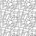 Simple geometric pattern. Seamless black and white background.