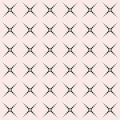 Simple geometric pattern. Small dotted halftone crosses. Royalty Free Stock Photo