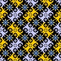 Simple geometric seamless pattern of batik motif background.Stylish fabric print vector design inspiration.