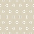 Simple geometric seamless pattern with star shapes. White and gold ornament Royalty Free Stock Photo