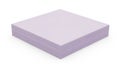 A simple geometric solid block with a smooth lavender surface Royalty Free Stock Photo