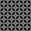 Simple geometric stripe diagonal,dots black and white seamless vector print Royalty Free Stock Photo