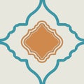 Simple geometrical repeat indian mughal pattern