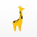 Simple giraffe logo design template