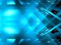 Simple glowing grid - abstract 3d computer illustration