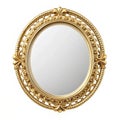 Simple gold mirror Royalty Free Stock Photo