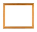 Simple golden frame under the lights isolated on a white background