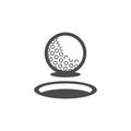 Simple golf hole illustration