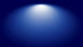 Simple gradient background with a bright white spotlight effect fading into a deep dark blue circular gradient Royalty Free Stock Photo