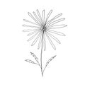 Simple graphic drawing of a flower