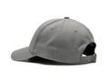 Simple gray baseball cap with adjustable strap Royalty Free Stock Photo