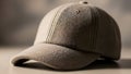 Simple gray baseball cap Royalty Free Stock Photo