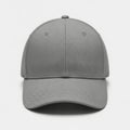 Simple gray baseball cap with flat brim Royalty Free Stock Photo