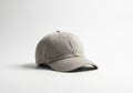 Simple gray baseball cap Royalty Free Stock Photo