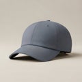Simple gray baseball cap on neutral background Royalty Free Stock Photo