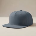Simple gray baseball cap on a neutral background Royalty Free Stock Photo
