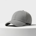 Simple gray baseball cap on white background Royalty Free Stock Photo