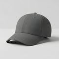 Simple gray baseball cap on white background Royalty Free Stock Photo