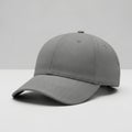 Simple gray baseball cap on white background Royalty Free Stock Photo