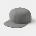Simple gray baseball cap on white background Royalty Free Stock Photo