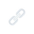 Simple Gray Chain Link Icon Representing Connection and Interlocking Concept Royalty Free Stock Photo