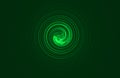 Simple green futuristic wallpaper with bright shapes.