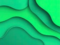 Simple Green Gradient Background Banner with Smooth Lines and Split Lighting Royalty Free Stock Photo