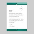 Green letterhead premium vector Royalty Free Stock Photo