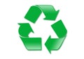 Simple green recycle symbol