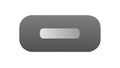 Simple Grey Oval Toggle Button UI Element, vector design Generative AI Royalty Free Stock Photo