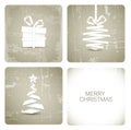 Simple grunge christmas card