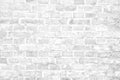 Simple grungy white brick wall with light and dark gray shades seamless pattern surface wall texture background Royalty Free Stock Photo