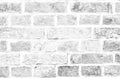 Simple grungy white brick wall surface as seamless pattern texture background Royalty Free Stock Photo