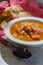 Simple Ham and Bean Soup Royalty Free Stock Photo