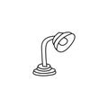 Simple Hand drawing Line of Study Lamp, Desk Lamp Vector graphic Illustration. Outline drawing for Kids and Kindergarten Coloring Royalty Free Stock Photo