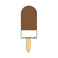 Simple hand drawn popsicle