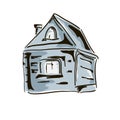 Simple hand drawn sketch house Royalty Free Stock Photo