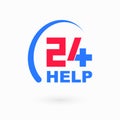 Simple healthcare and medical help icon